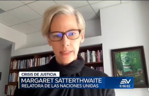 RELATORA DE LA ONU LLAMA A INDEPENDENCIA DE PODERES EN ECUADOR