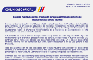 MINISTERIO DE SALUD DICE QUE AVANZA LA COMPRA DE MEDICAMENTOS