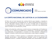 Pleno de Corte Nacional respalda inclusión de Mercedes Caicedo en terna para la Judicatura