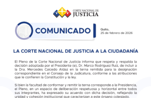 Pleno de Corte Nacional respalda inclusión de Mercedes Caicedo en terna para la Judicatura