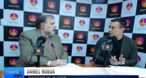 Noboa justifica tasa de seguridad a Colombia con reducción de asesinatos en frontera