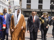 Noboa recibe en Carondelet al príncipe heredero de Abu Dabi