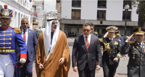 Noboa recibe en Carondelet al príncipe heredero de Abu Dabi