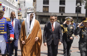 Noboa recibe en Carondelet al príncipe heredero de Abu Dabi