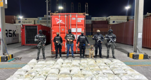 Incautan en Posorja 1,34 toneladas de droga que tenía como destino final Egipto