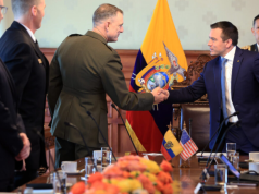 Noboa recibe en Carondelet a altas autoridades del Comando Sur de EE.UU.