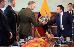 Noboa recibe en Carondelet a altas autoridades del Comando Sur de EE.UU.