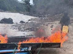 Operativo militar en Morona Santiago inhabilita maquinaria de minería ilegal